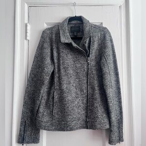 Tahari Women's Heathered Gray Utility Jacket